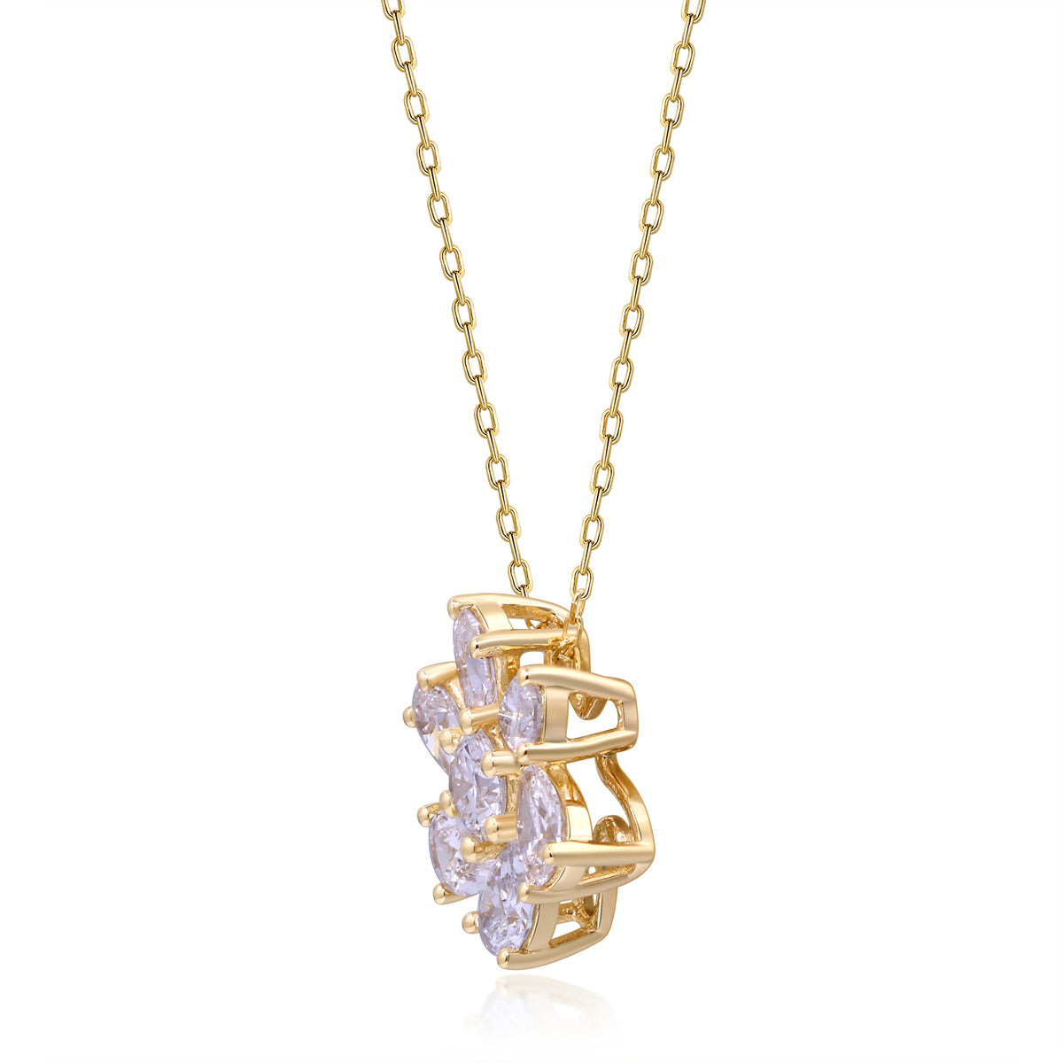 myGemma 1.43 ctw Yellow Gold Lab Grown Diamond Pendant 2