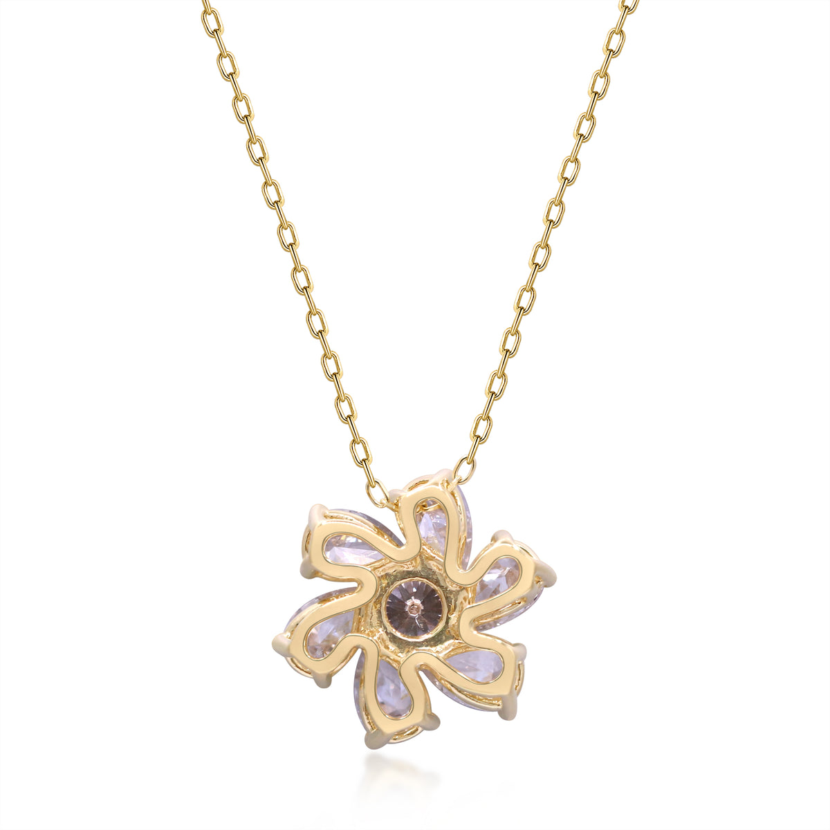 myGemma 1.43 ctw Yellow Gold Lab Grown Diamond Pendant 3