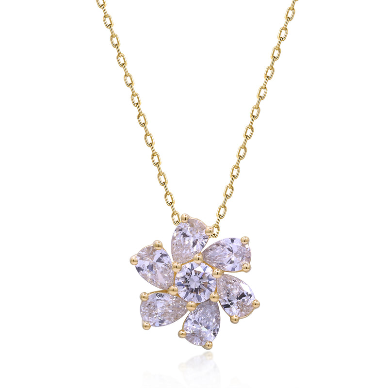 myGemma 1.43 ctw Yellow Gold Lab Grown Diamond Pendant fv