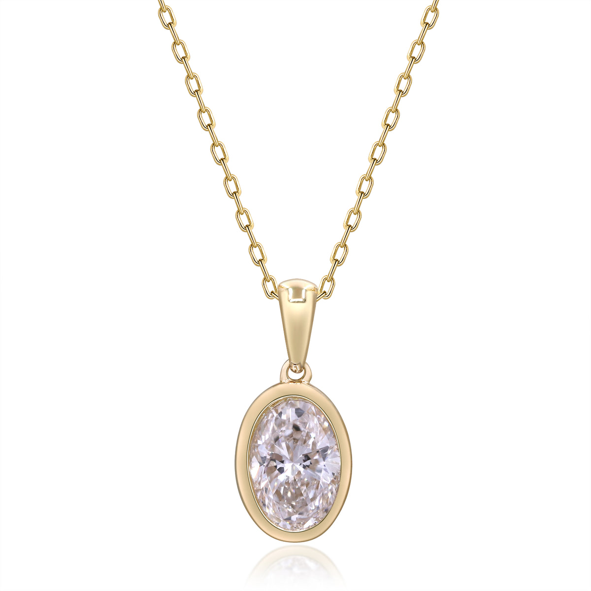 myGemma 1.02 ctw Yellow Gold Lab Grown Diamond Pendant fv