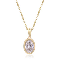 myGemma 1.02 ctw Yellow Gold Lab Grown Diamond Pendant fv