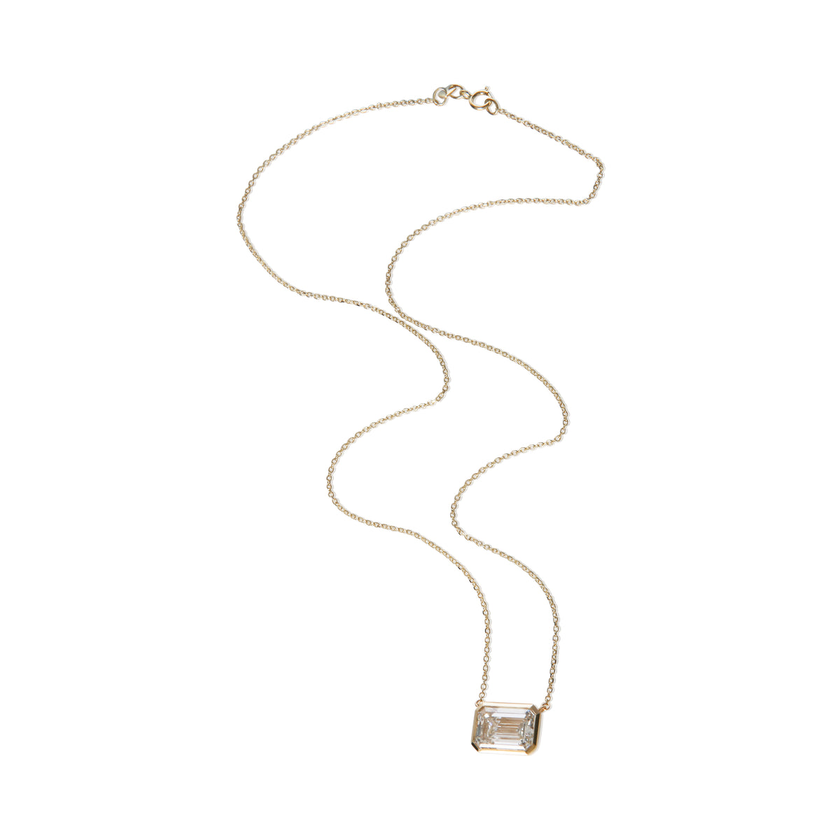 myGemma 4.98 ctw Yellow Gold Lab Grown Diamond Pendant 3