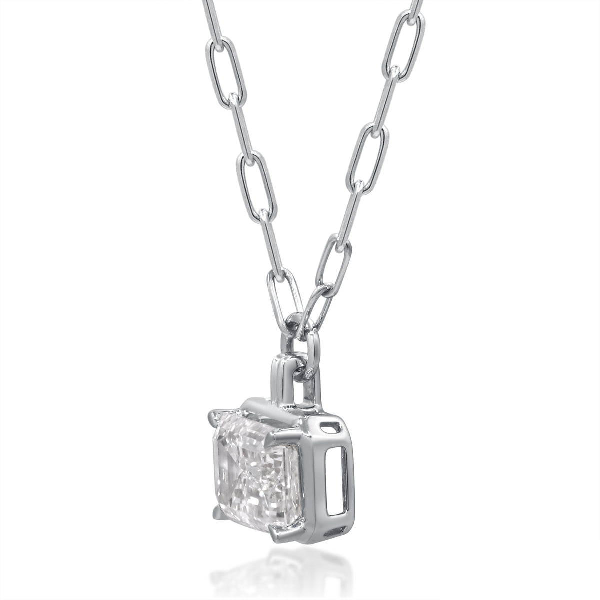 myGemma 2.1 ctw White Gold Lab Grown Diamond Necklace 2