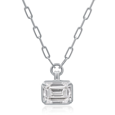myGemma 2.1 ctw White Gold Lab Grown Diamond Necklace fv