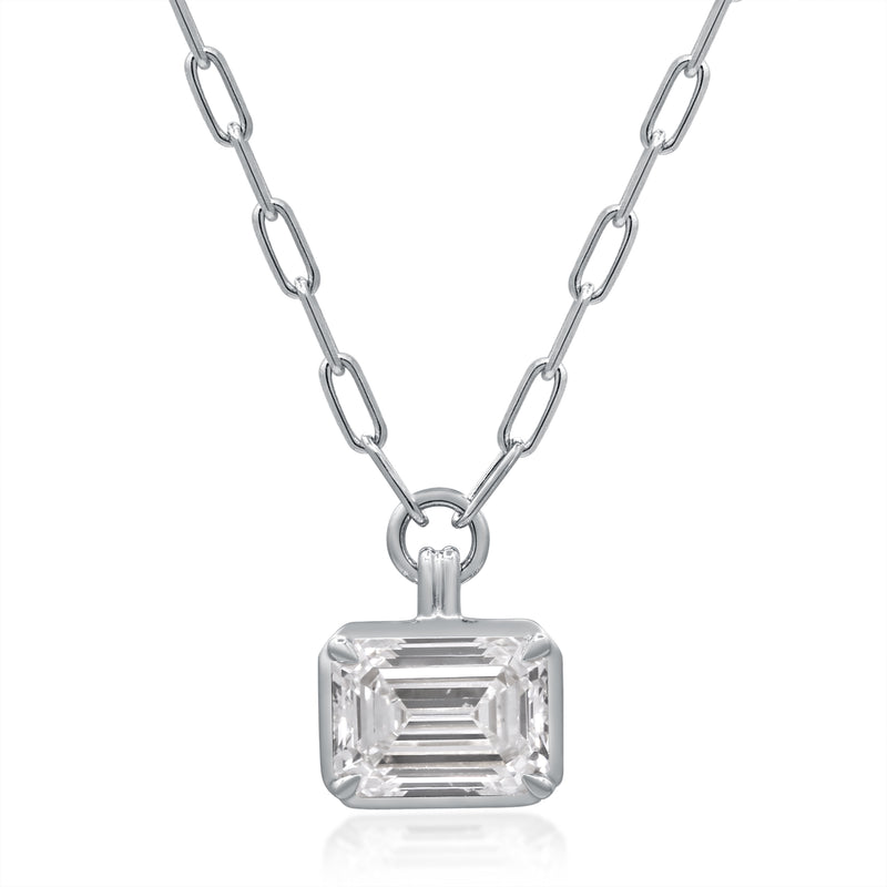 myGemma 2.1 ctw White Gold Lab Grown Diamond Necklace fv