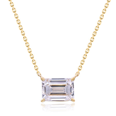 myGemma 2.12 ctw Yellow Gold Lab Grown Diamond Necklace fv