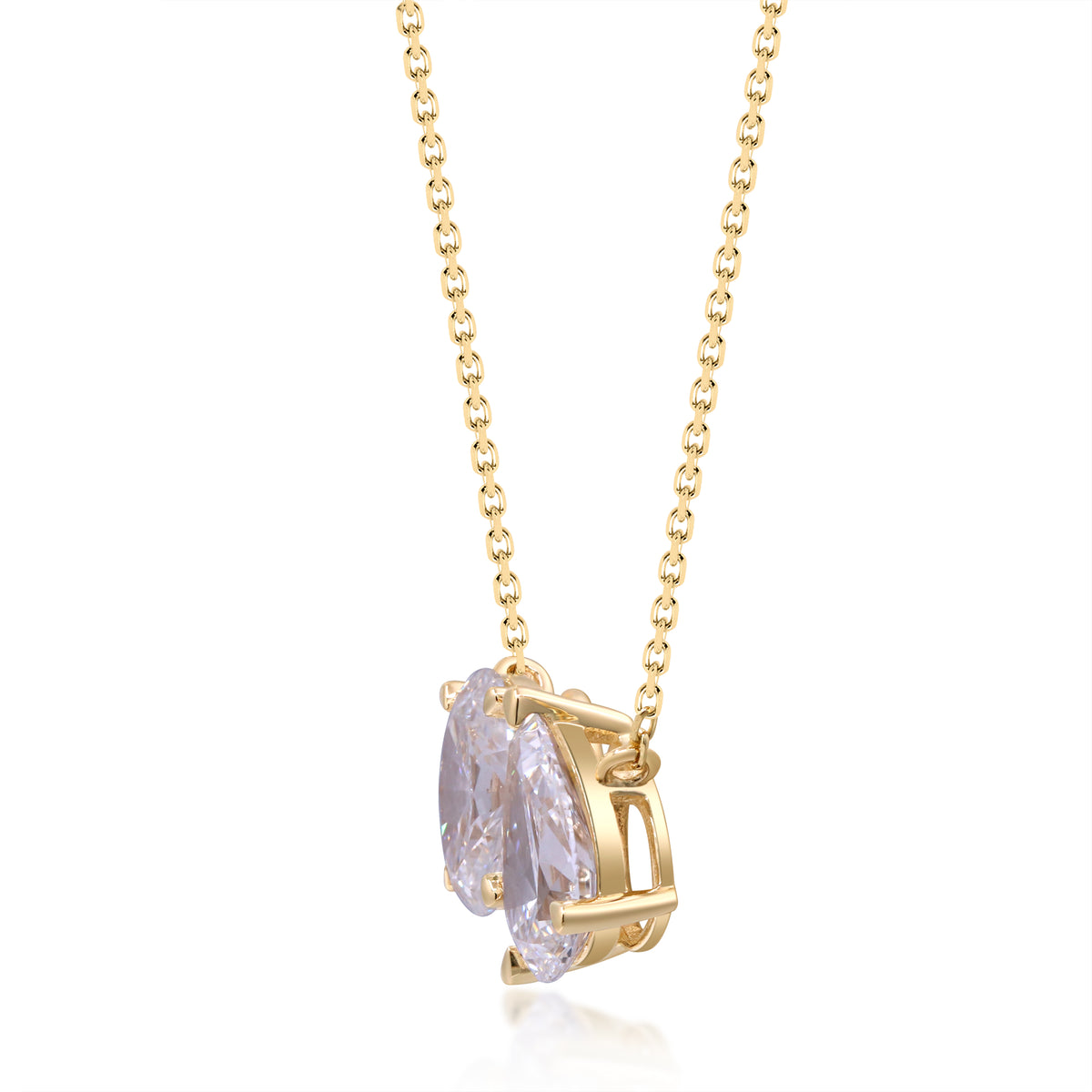 myGemma 2.09 ctw Yellow Gold Lab Grown Diamond Necklace 2