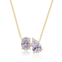 myGemma 2.09 ctw Yellow Gold Lab Grown Diamond Necklace fv