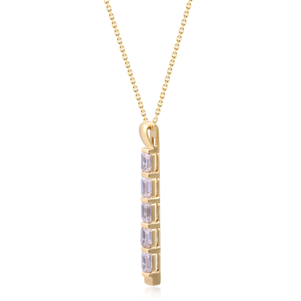 myGemma 1.2 ctw Yellow Gold Lab Grown Diamond Pendant 3