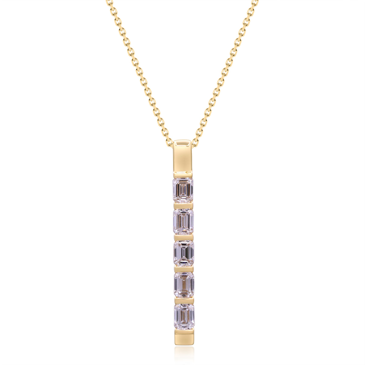 myGemma 1.2 ctw Yellow Gold Lab Grown Diamond Pendant fv