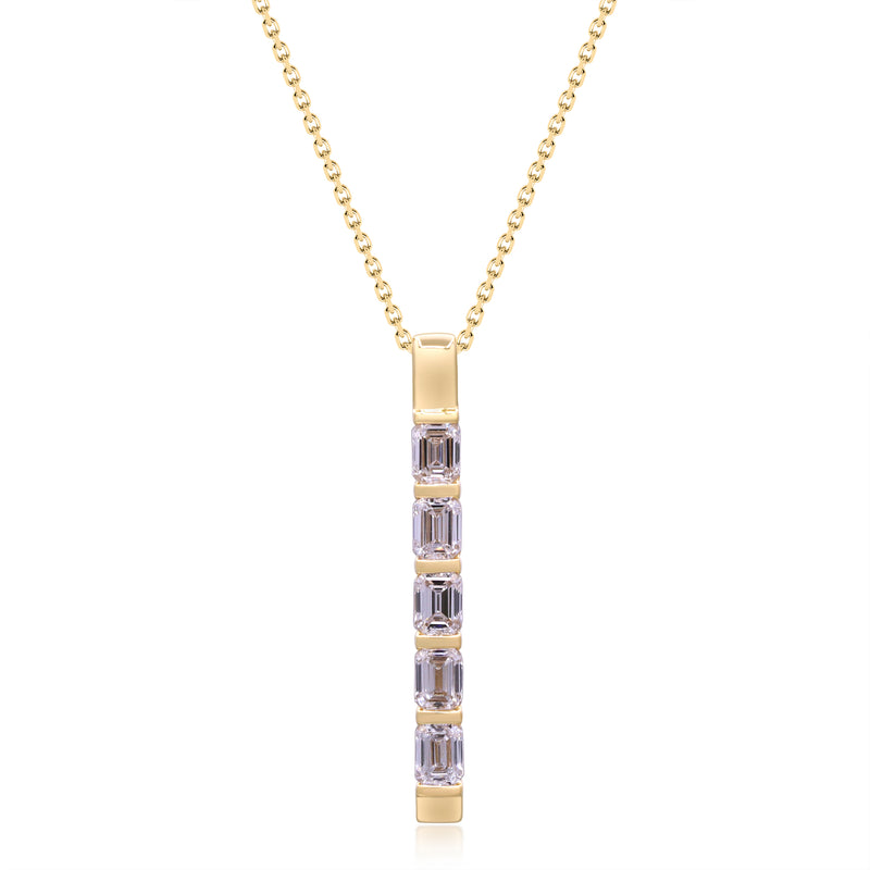 myGemma 1.2 ctw Yellow Gold Lab Grown Diamond Pendant fv
