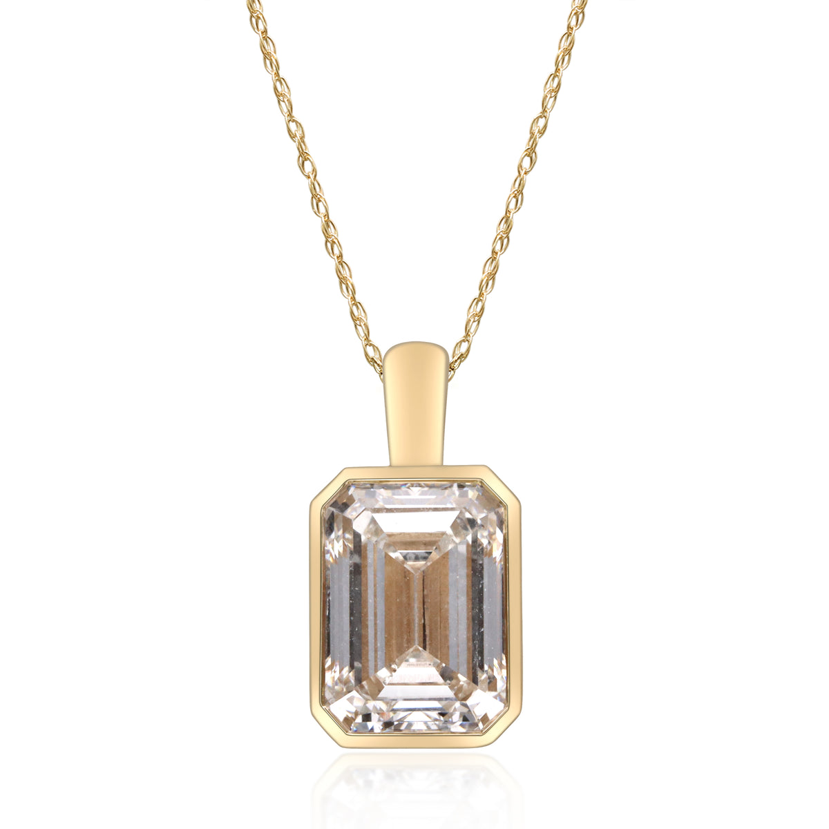 myGemma 4.94 ctw Yellow Gold Lab Grown Diamond Pendant fv