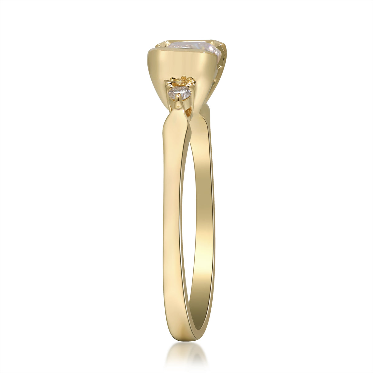 myGemma 1.11 ctw Yellow Gold Lab Grown Diamond Ring 2