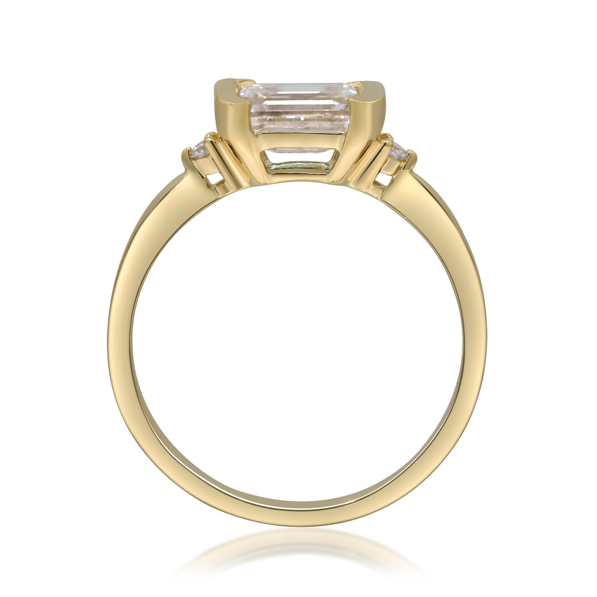 myGemma 1.11 ctw Yellow Gold Lab Grown Diamond Ring 3