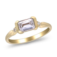 myGemma 1.11 ctw Yellow Gold Lab Grown Diamond Ring 4