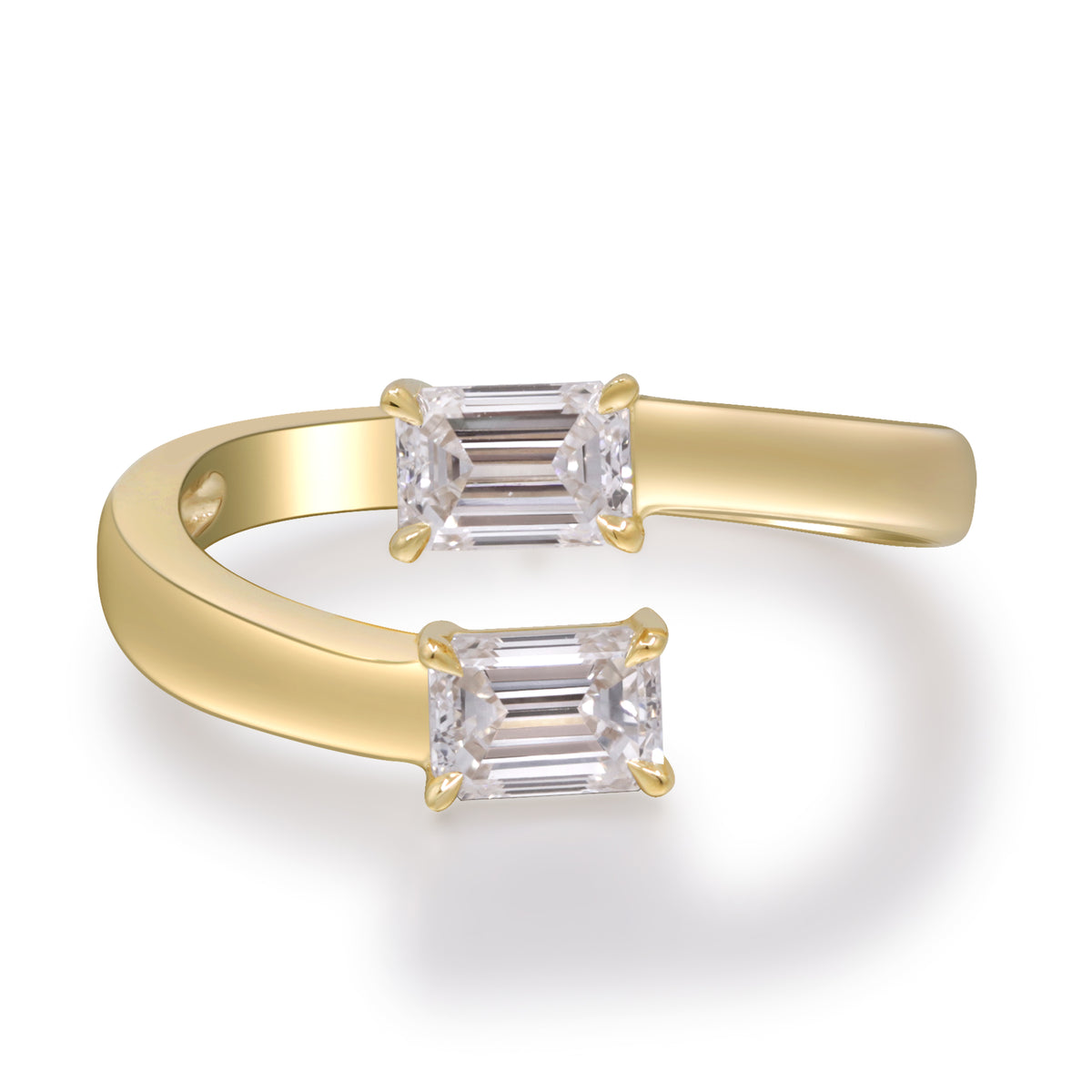 myGemma 1.11 ctw Yellow Gold Lab Grown Diamond Ring fv