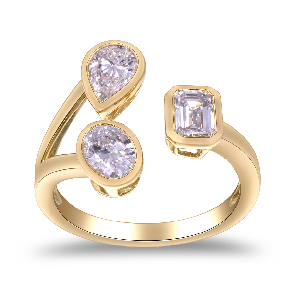 myGemma 1.52 ctw Yellow Gold Lab Grown Diamond Ring 3
