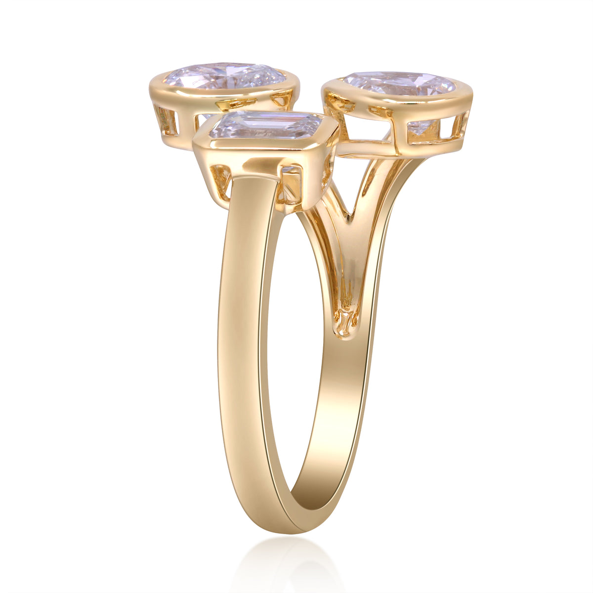 myGemma 1.52 ctw Yellow Gold Lab Grown Diamond Ring 4