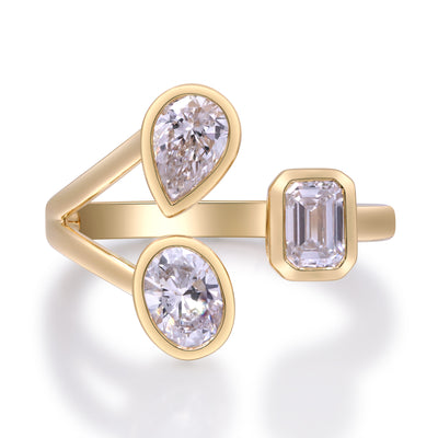 myGemma 1.52 ctw Yellow Gold Lab Grown Diamond Ring fv
