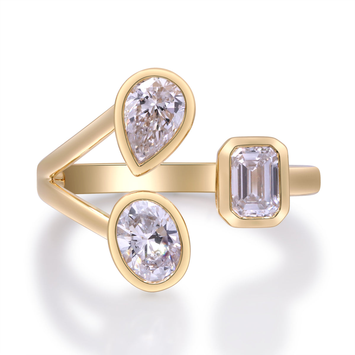 myGemma 1.52 ctw Yellow Gold Lab Grown Diamond Ring fv