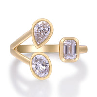 myGemma 1.52 ctw Yellow Gold Lab Grown Diamond Ring fv