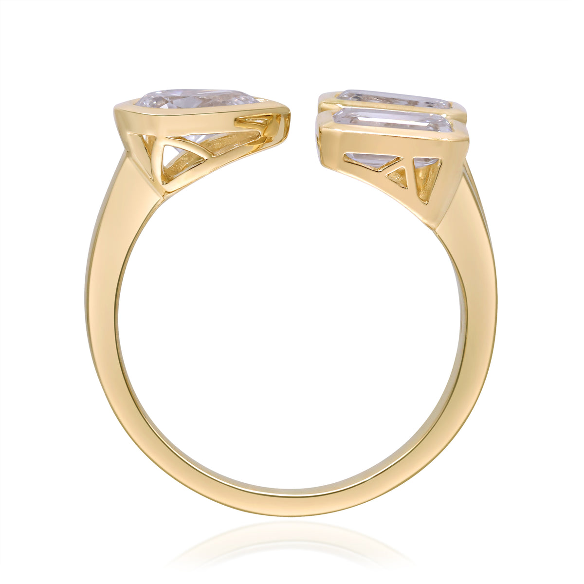 myGemma 1.95 ctw Yellow Gold Lab Grown Diamond Ring 4