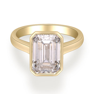 myGemma 3.1 ctw Yellow Gold Lab Grown Diamond Engagement Ring fv