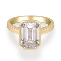 myGemma 3.1 ctw Yellow Gold Lab Grown Diamond Engagement Ring fv