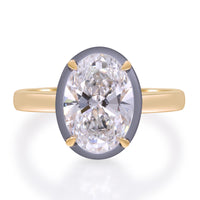 myGemma 3.02 ctw Yellow Gold Lab Grown Diamond Engagement Ring fv