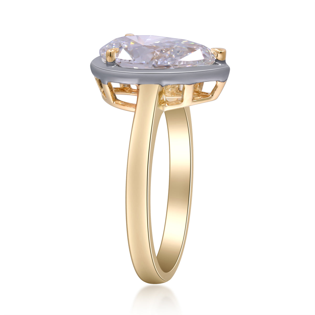 myGemma 3.01 ctw Yellow Gold Lab Grown Diamond Engagement Ring 2
