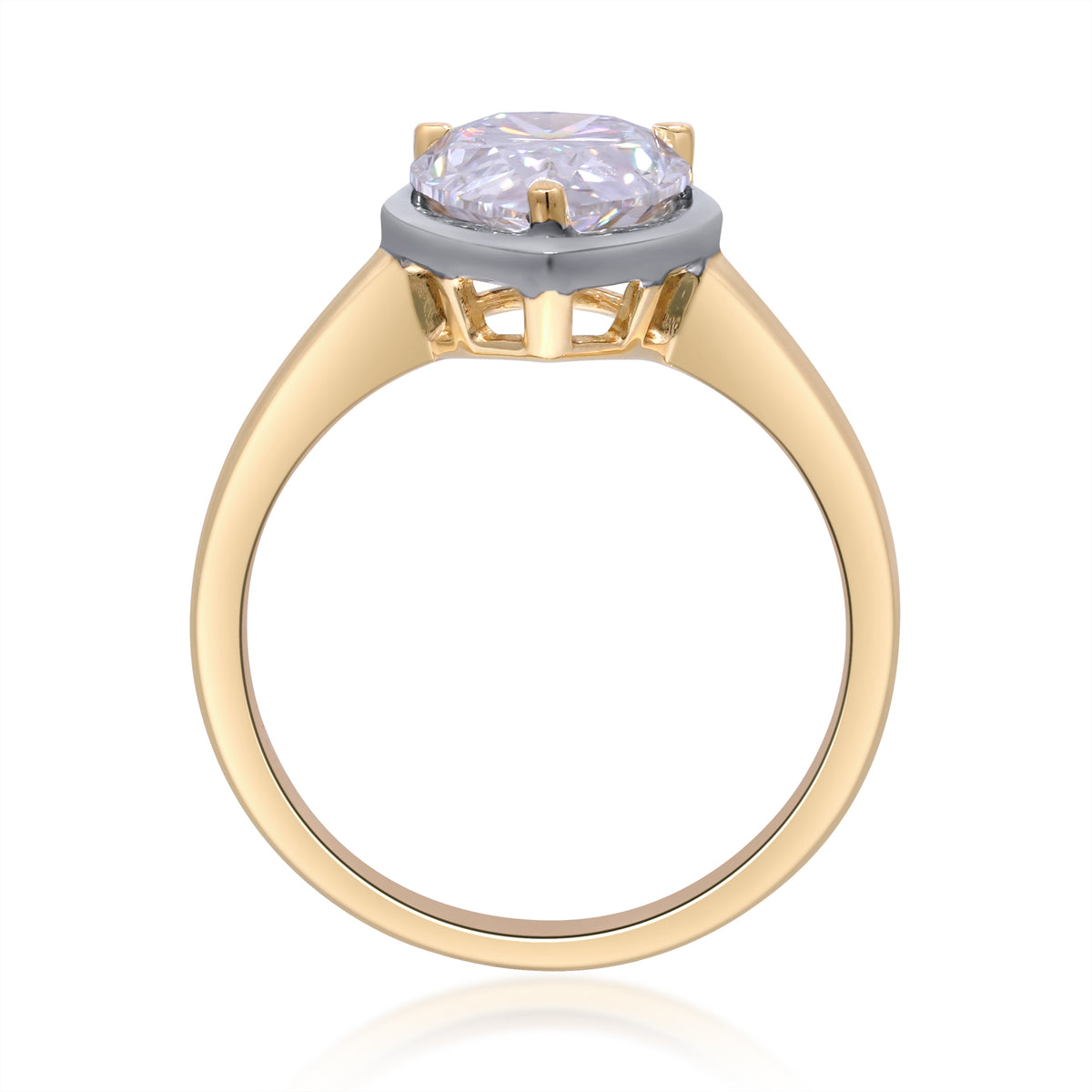 myGemma 3.01 ctw Yellow Gold Lab Grown Diamond Engagement Ring 3