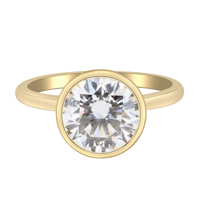 myGemma 5.09 ctw Yellow Gold Lab Grown Diamond Engagement Ring fv