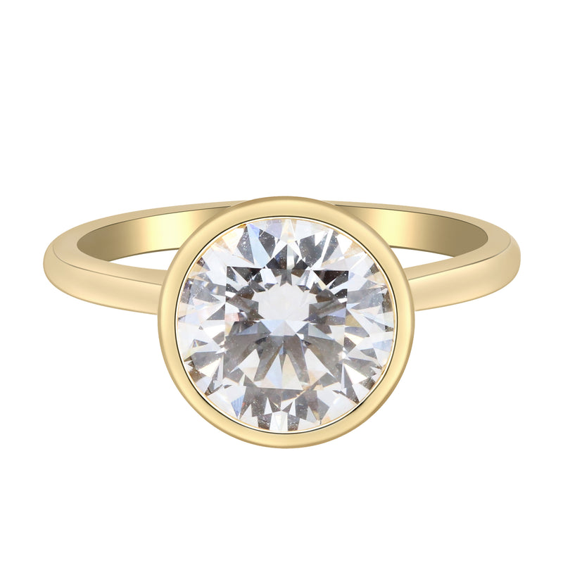 myGemma 5.09 ctw Yellow Gold Lab Grown Diamond Engagement Ring fv