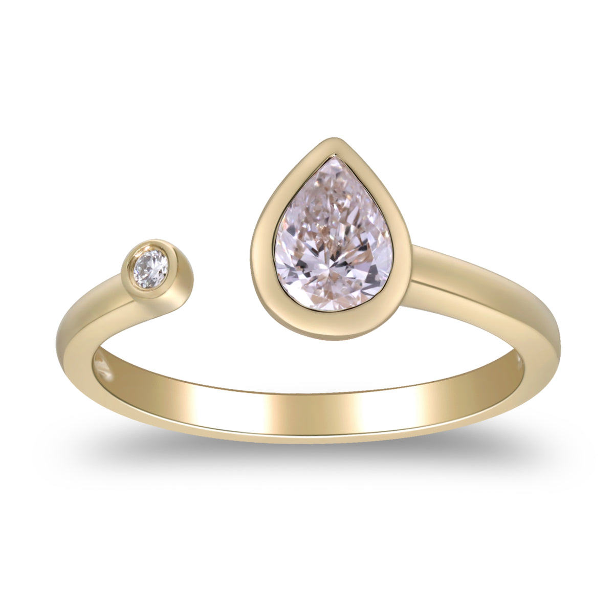 myGemma 0.67 ctw Yellow Gold Lab Grown Diamond Ring 3