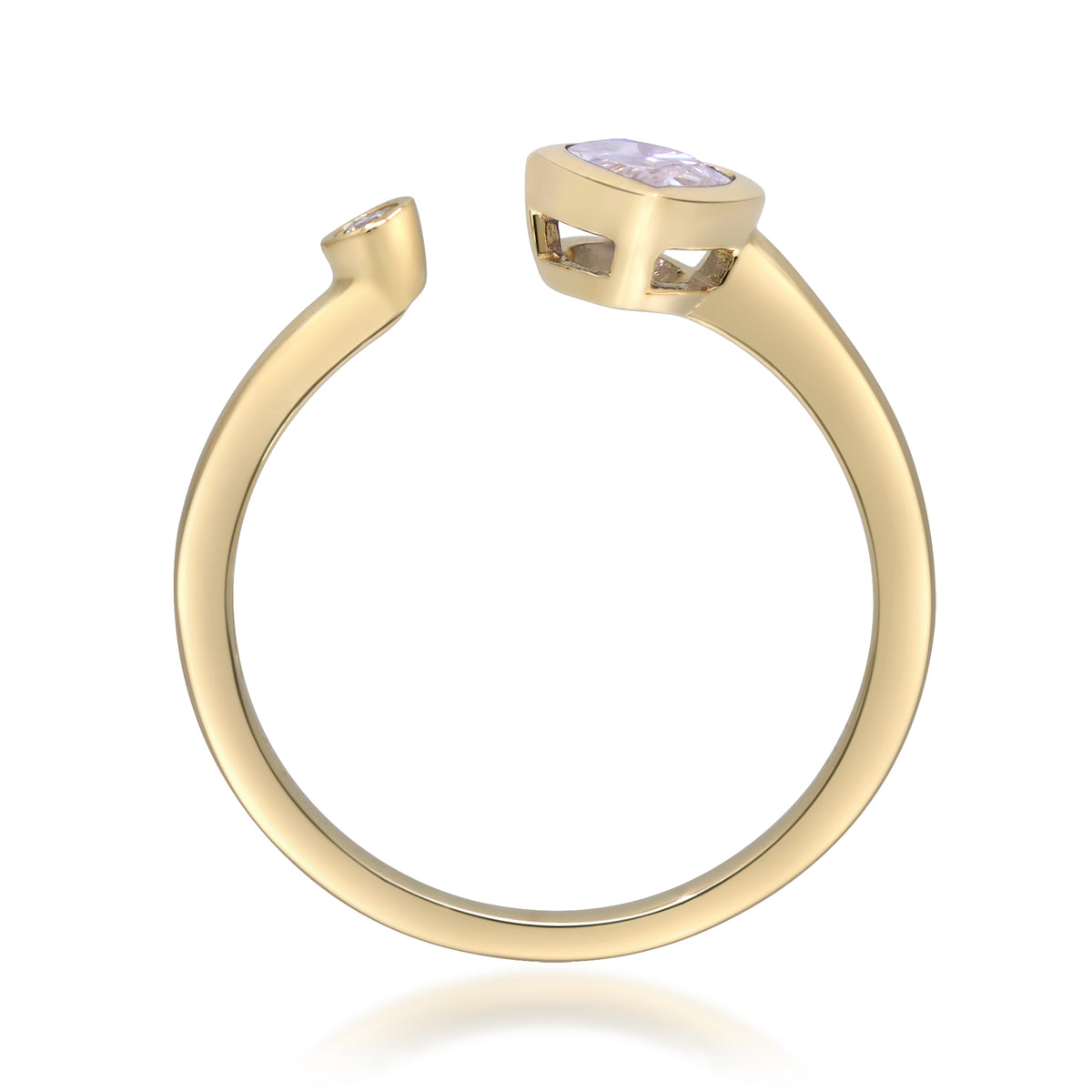 myGemma 0.67 ctw Yellow Gold Lab Grown Diamond Ring 2
