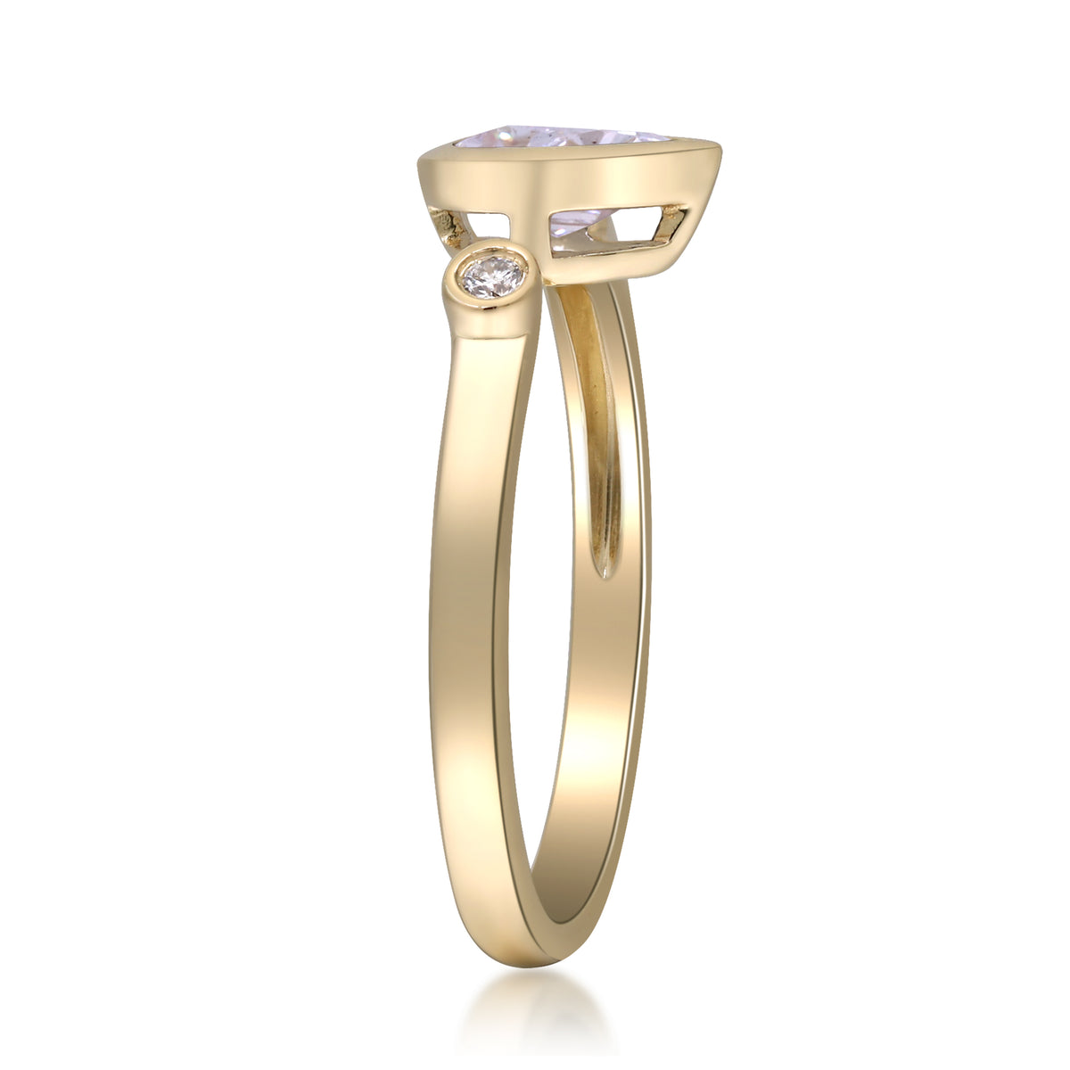 myGemma 0.67 ctw Yellow Gold Lab Grown Diamond Ring 4