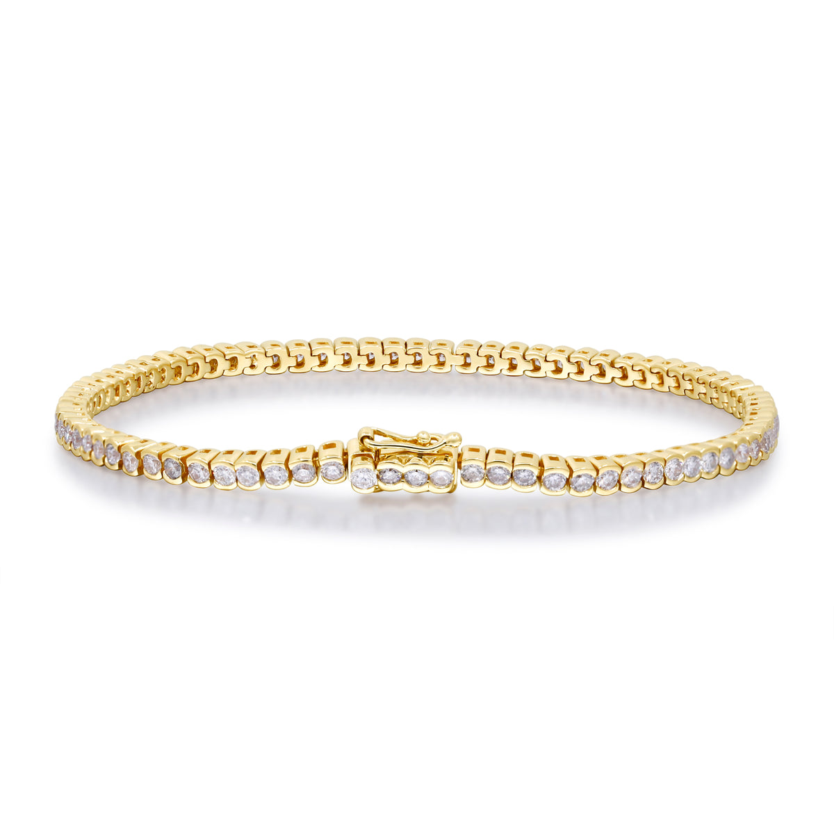 myGemma 2.51 ctw Yellow Gold Lab Grown Diamond Bracelet 3