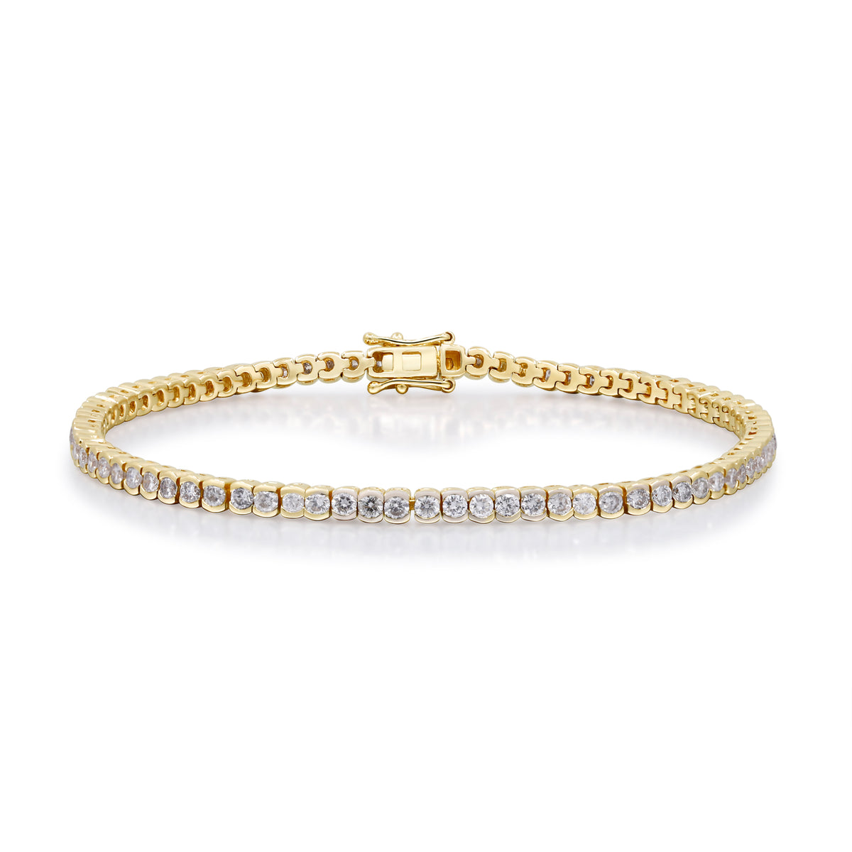 myGemma 2.51 ctw Yellow Gold Lab Grown Diamond Bracelet fv
