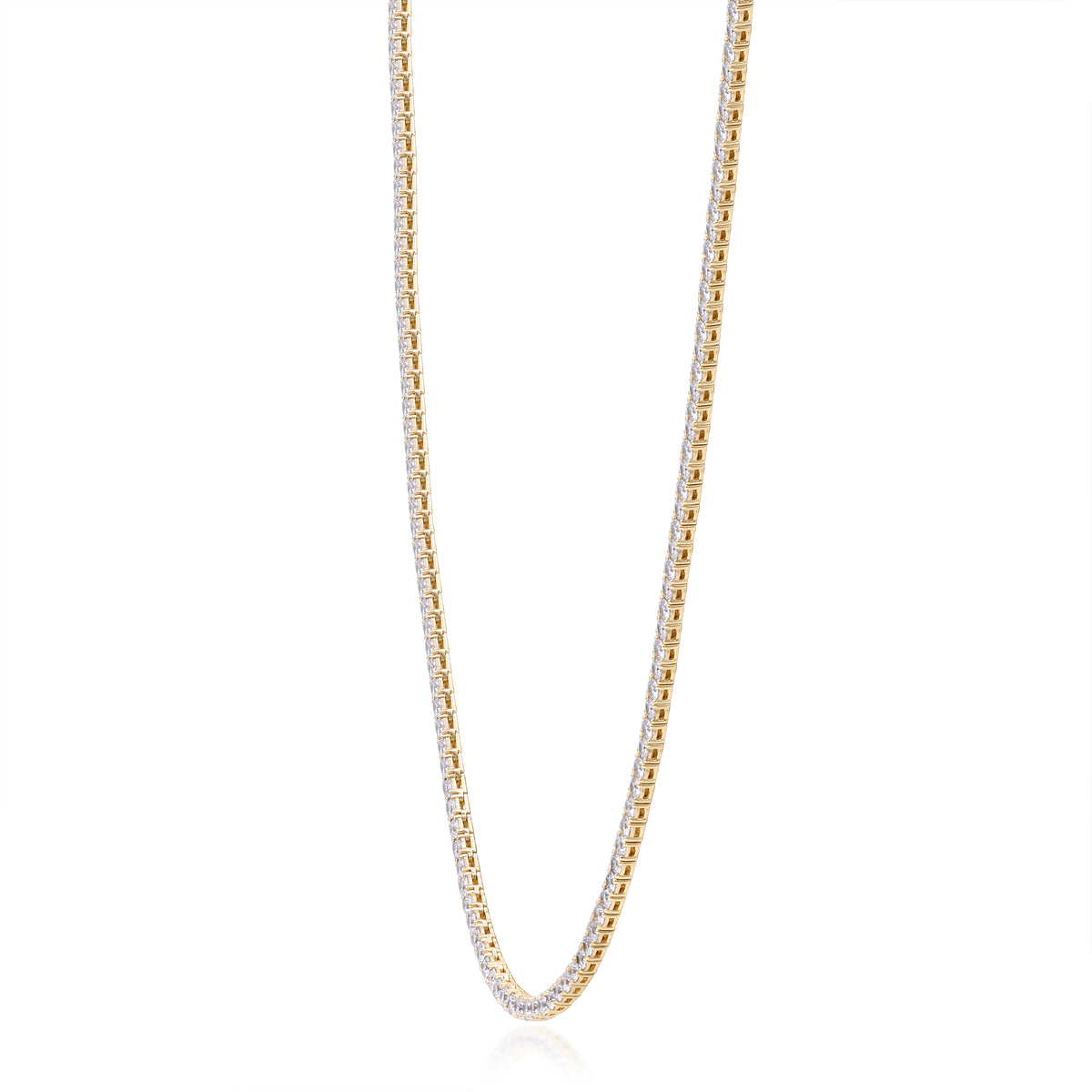 myGemma 9.36 ctw Yellow Gold Lab Grown Diamond Necklace 2