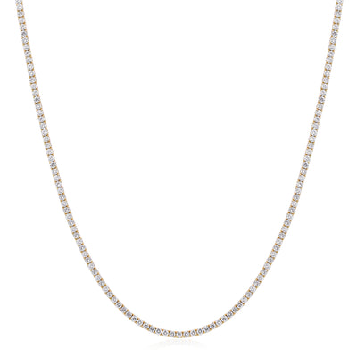 myGemma 9.36 ctw Yellow Gold Lab Grown Diamond Necklace fv