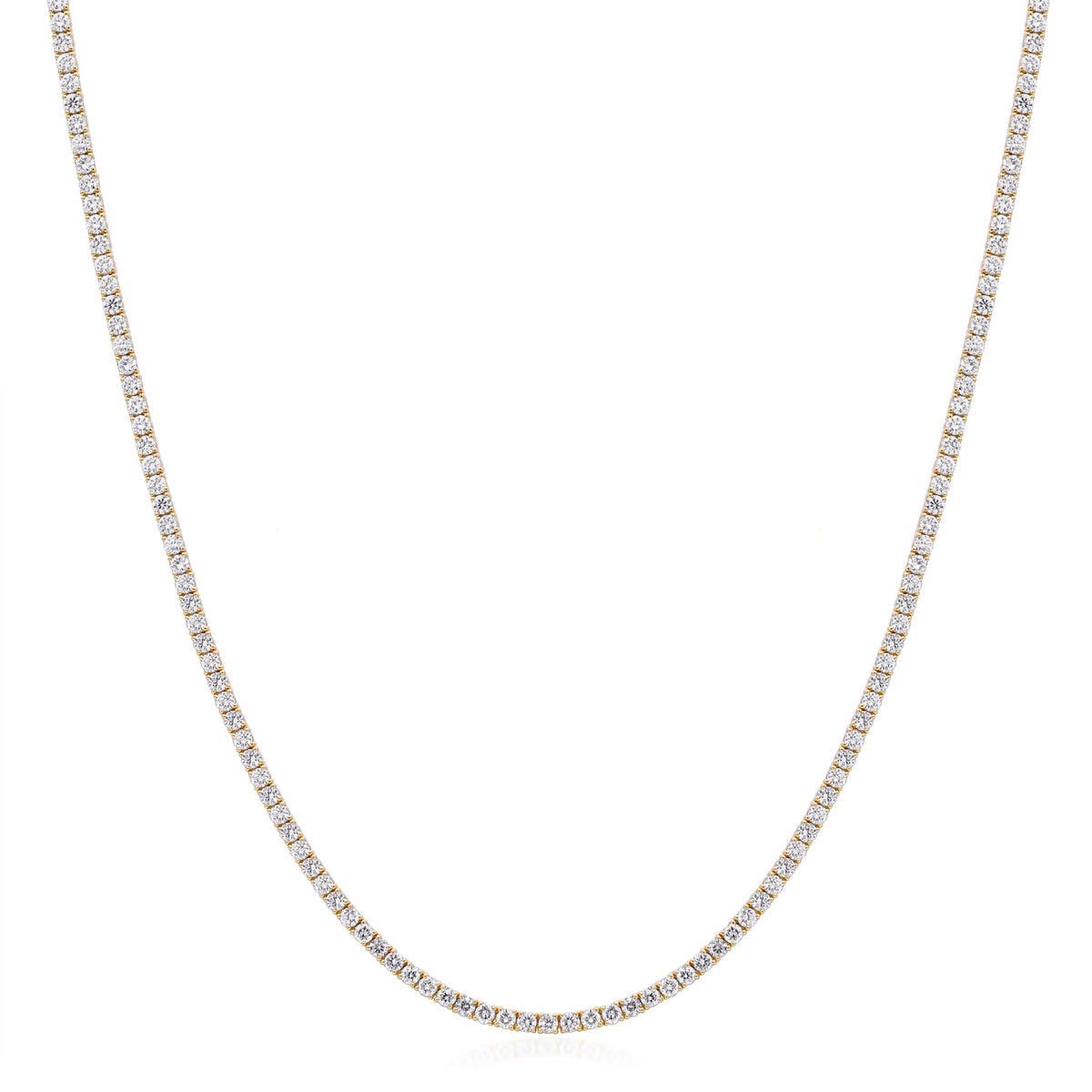 myGemma 9.36 ctw Yellow Gold Lab Grown Diamond Necklace fv