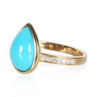 myGemma Yellow Gold Turquoise and Diamond Ring 2