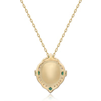 myGemma Yellow Gold Turquoise and Diamond Pendant 3