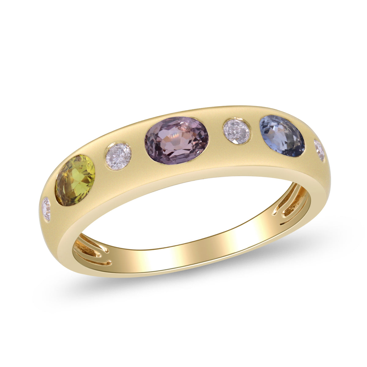 myGemma Yellow Gold Sapphire and Diamond Ring 2