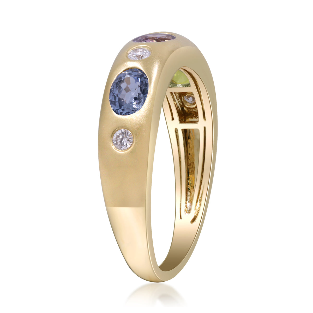 myGemma Yellow Gold Sapphire and Diamond Ring 3