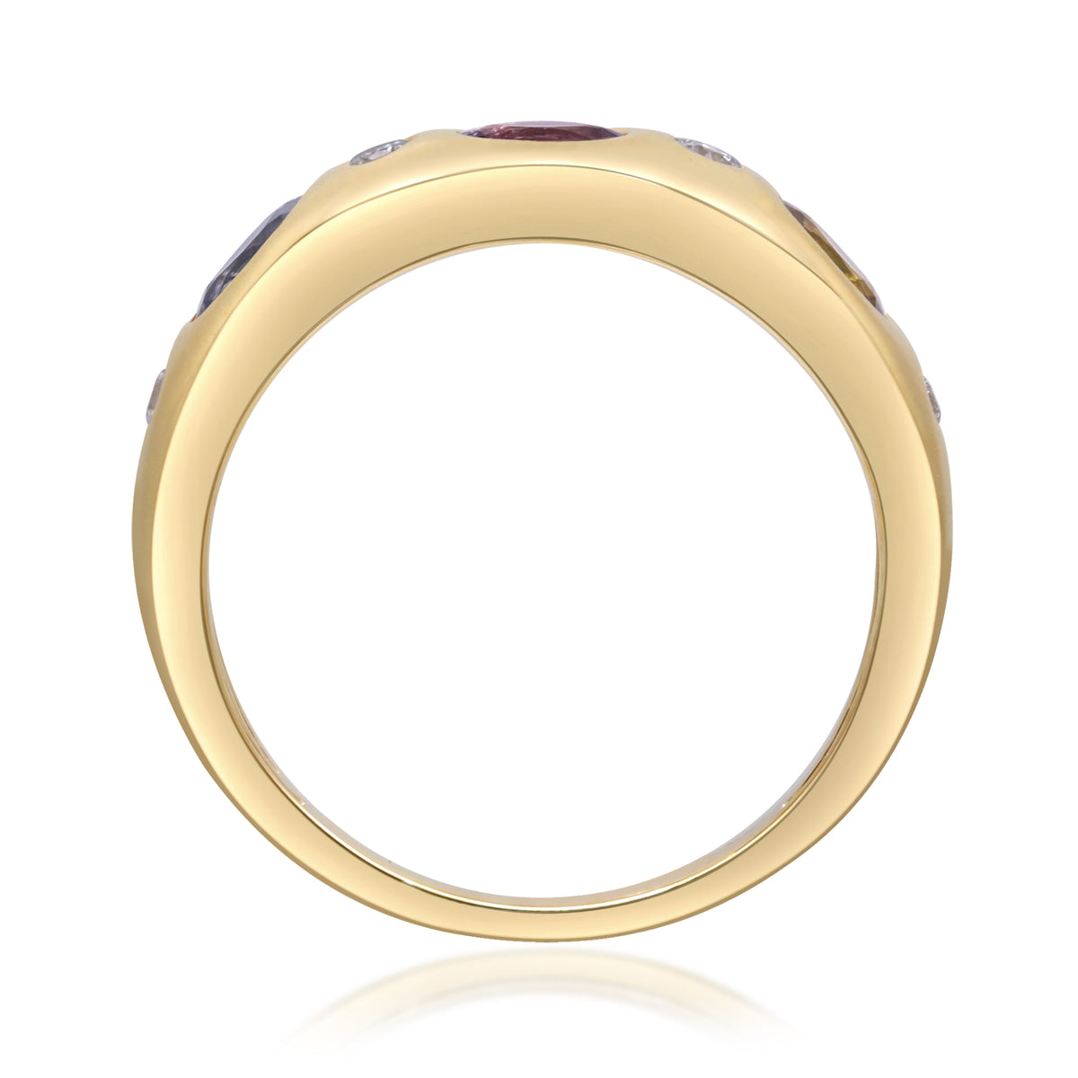 myGemma Yellow Gold Sapphire and Diamond Ring 4