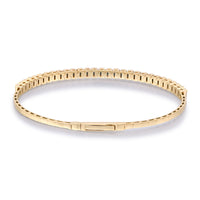 myGemma Yellow Gold Sapphire Rainbow Flexible Bangle Bracelet 4