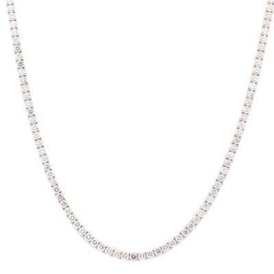 myGemma 22.08 ctw Yellow Gold Lab Grown Diamond Necklace fv