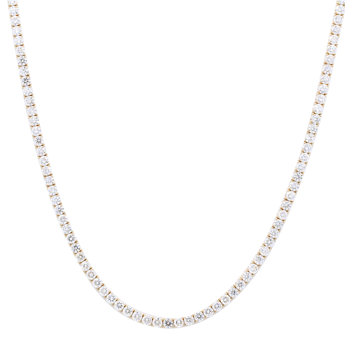 myGemma 22.08 ctw Yellow Gold Lab Grown Diamond Necklace fv