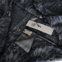 Hermès Gris Chine Marine Cashmere Silk All'Orto Botanico di Palermo Shawl 140 4